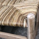 Raw teak mulched stool