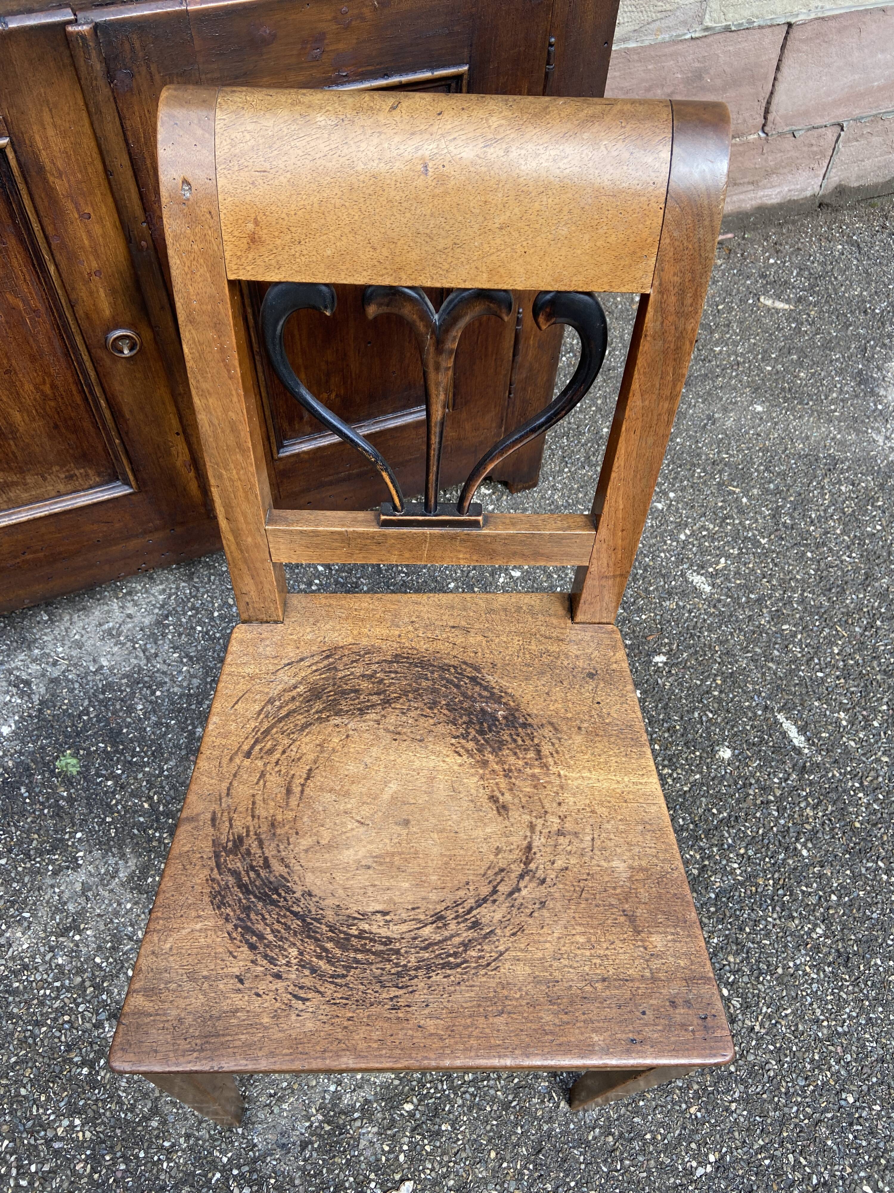 Vintage Alsatian peasant chair from the Directory period
