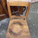 Vintage Alsatian peasant chair from the Directory period