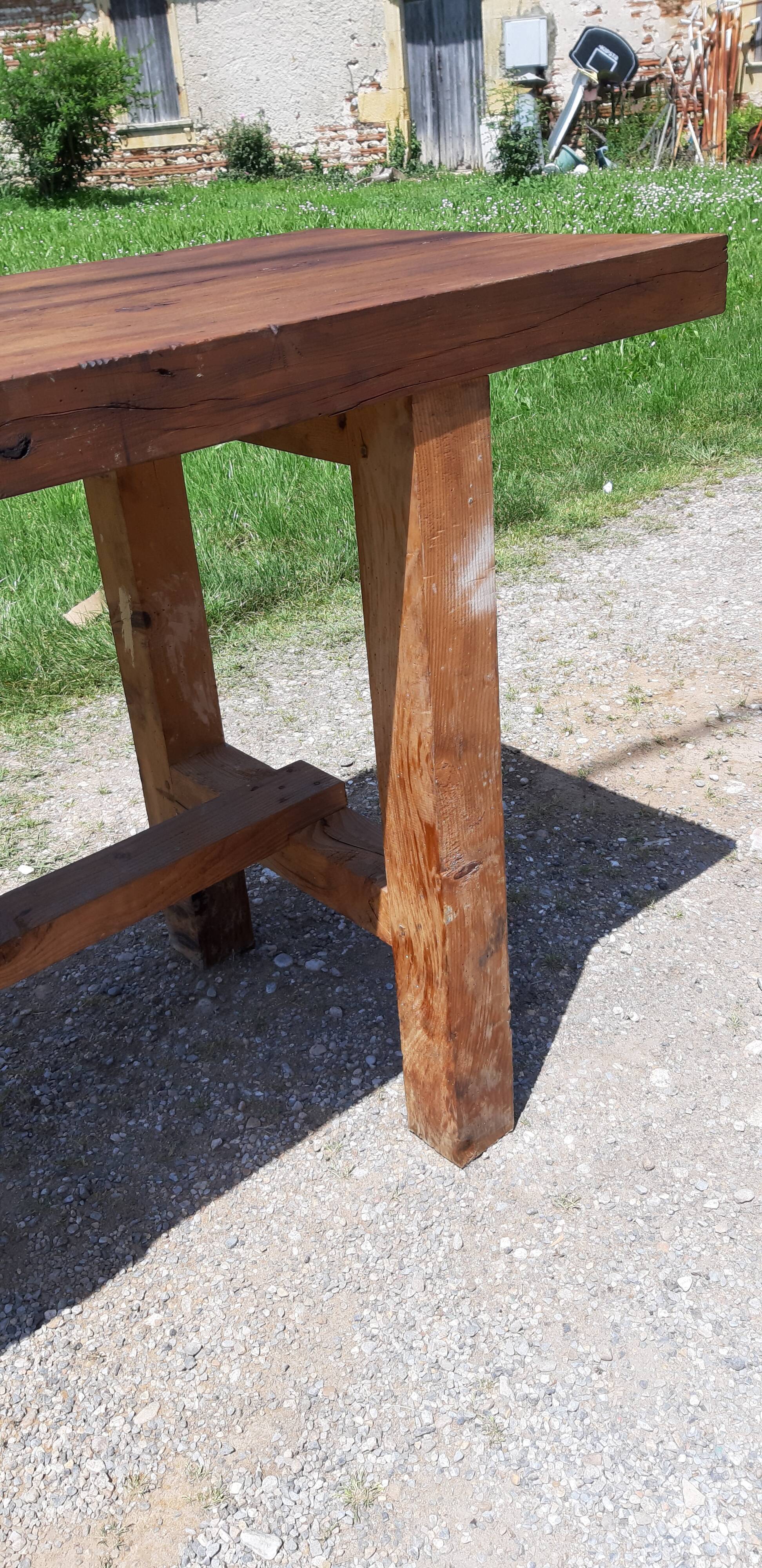 Wooden workbench with 1 drawer