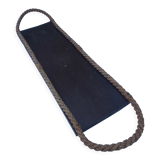 Vintage wooden and rope tray