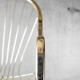 Golden metal armchair 70s