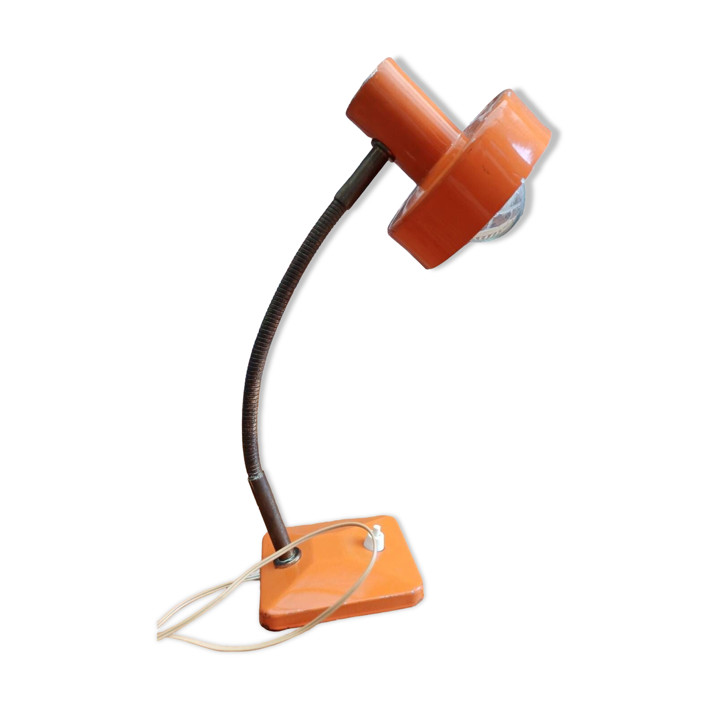 70's orange desk lamp