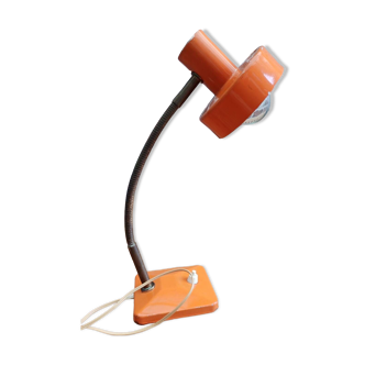 Lampe de bureau orange 70's