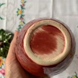 Pot en barbotine en forme de fraise