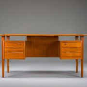 Danish teak desk by Peter Lovig Nielsen for Hedensted Mobelfabrik, 1974