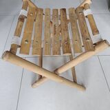 Bamboo folding stool
