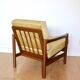 Fauteuil Vintage en Velours Olive, Années 70