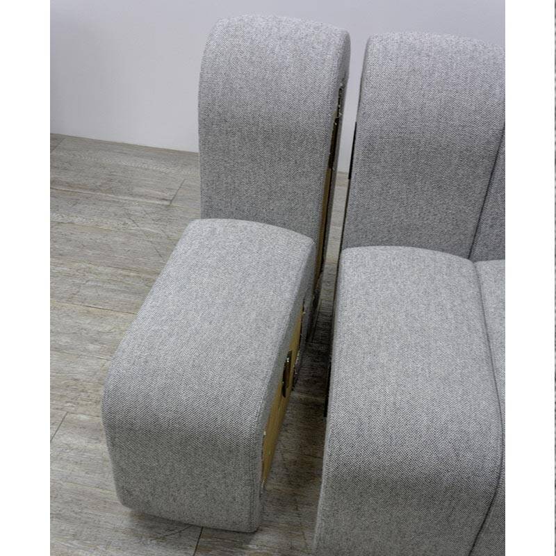 Canapé Bob Split de marque Bla Station en tissu gris