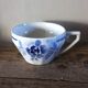 A set of 2 Digoin Sarreguemines cups with pink and blue flowers.