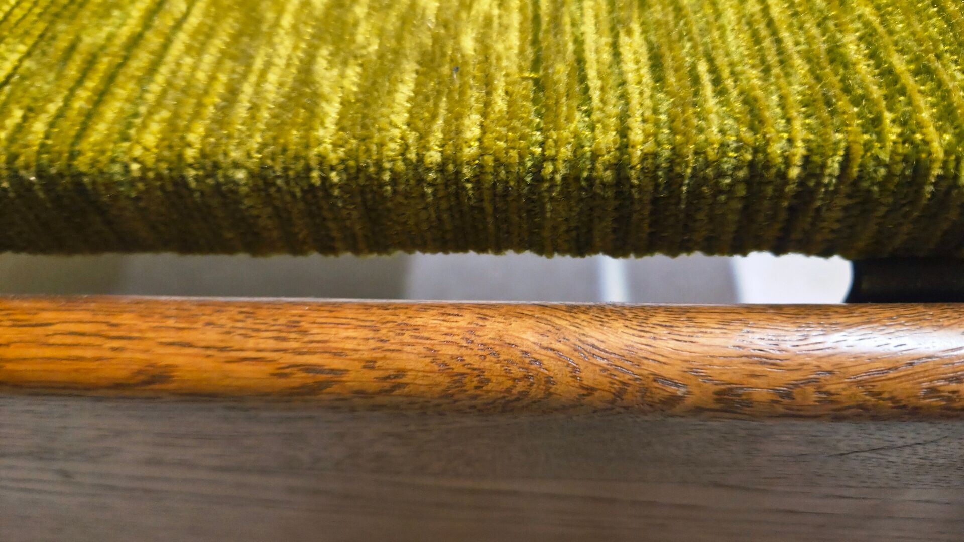 Brutalist oak footstool coffee table - 1970s