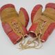Pair of leather child boxing gloves