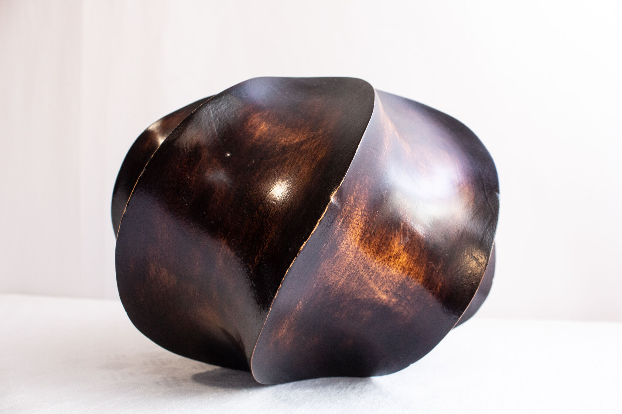 Midcentury wooden vase