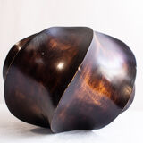 Vase midcentury en bois minimaliste design