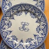 Gien - sublime suite d’assiette plates (x6)