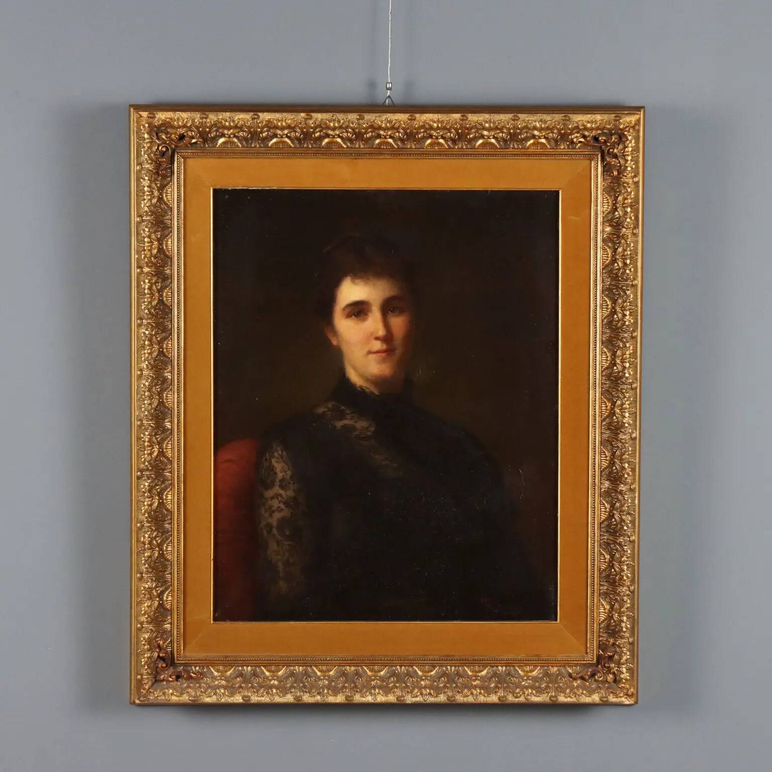 Old painting signed Roberto Fontana, oil on canvas, 19th century.