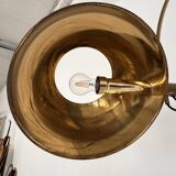 Lampe murale vintage à arc Florian Schulz XL BOCA en laiton, années 1970