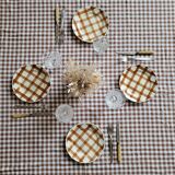 La Redoute x Selency lot de 4 assiettes dessert marron