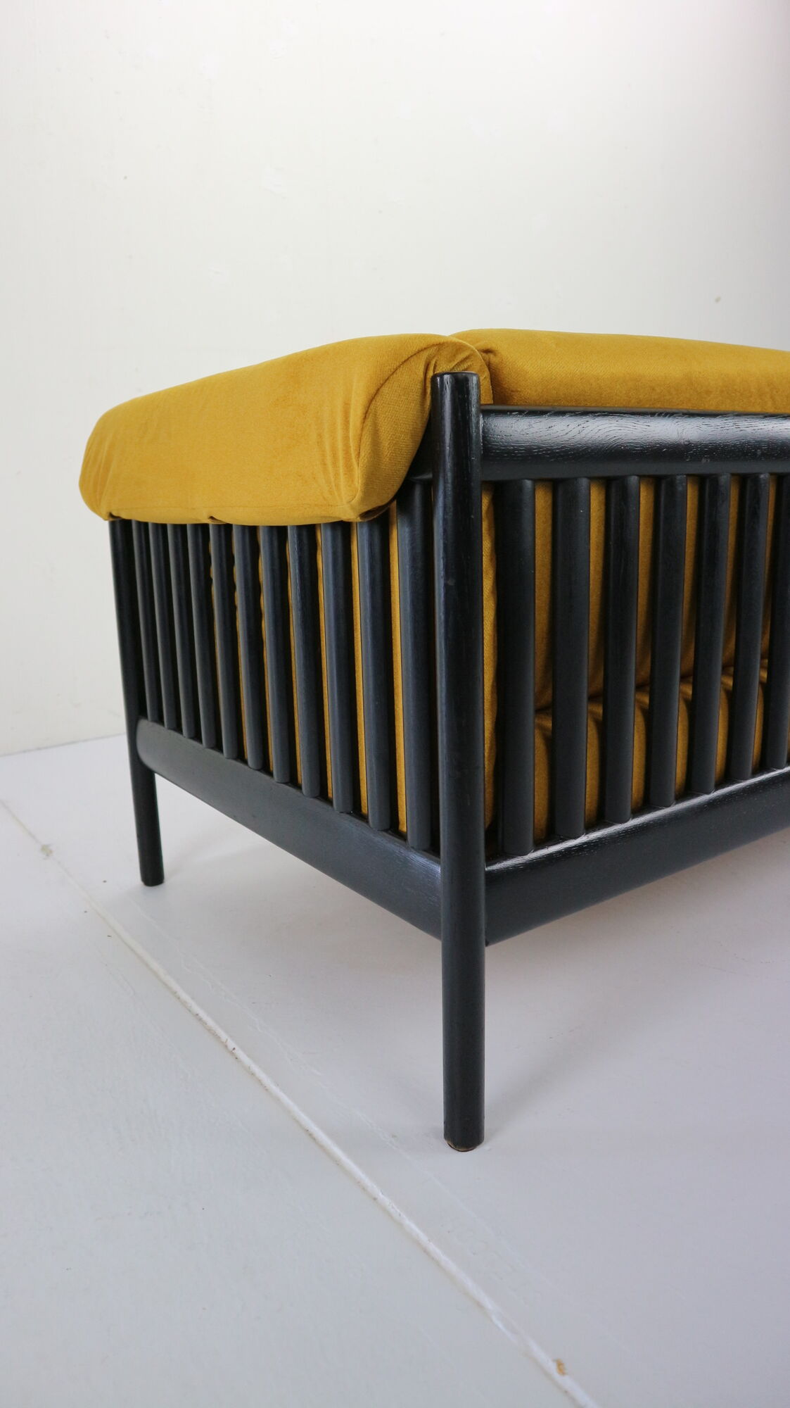 Mid-Century Modern Sofa in Yellow Velvet by Johannes Andersen, 1960s, Denmark