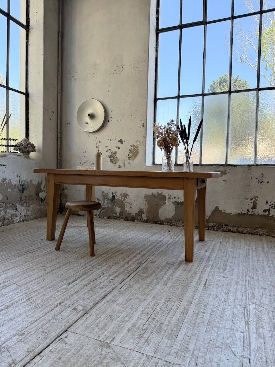 Solid oak farmhouse table 180/270 cm + extensions