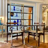 Round glass table 1970