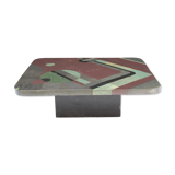 Pierre Elie Gardette slate inlay coffee table