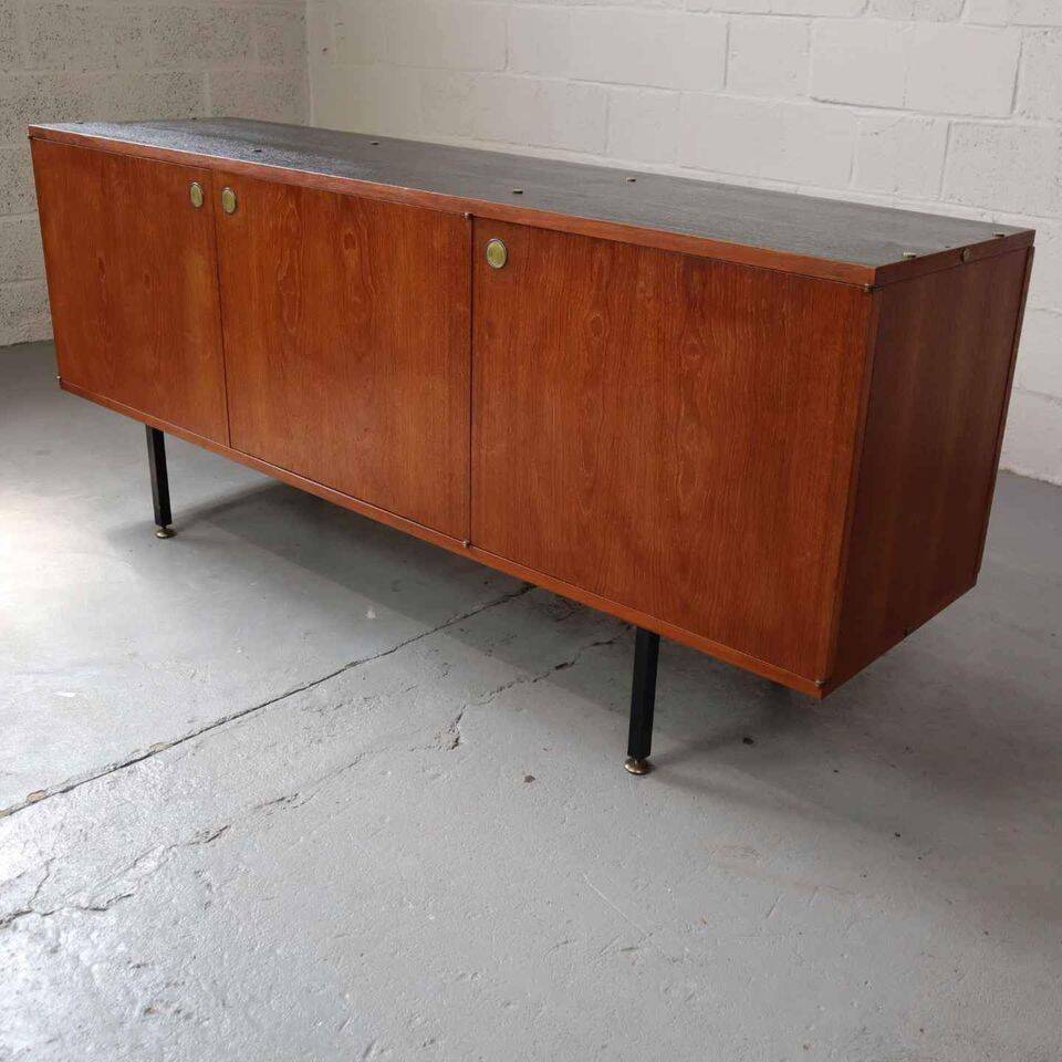 Teak sideboard by Louis Paolozzi for Monopoly, France 1960's