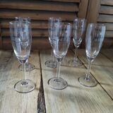 Verres flûtes à champagne gaussard lot de 6