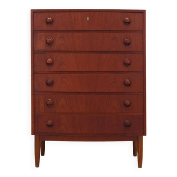 Teak chest of drawers, Danish design, 1960s, designer: Kai Kristiansen
