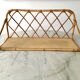 Beautiful vintage rattan and natural bamboo shelf from the 60s