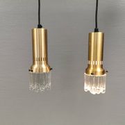 Two icicle pendant lamps from the Danish brand Vitrika, 1970s–80s.