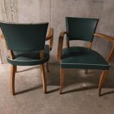 Pair of 50s bridge armchairs