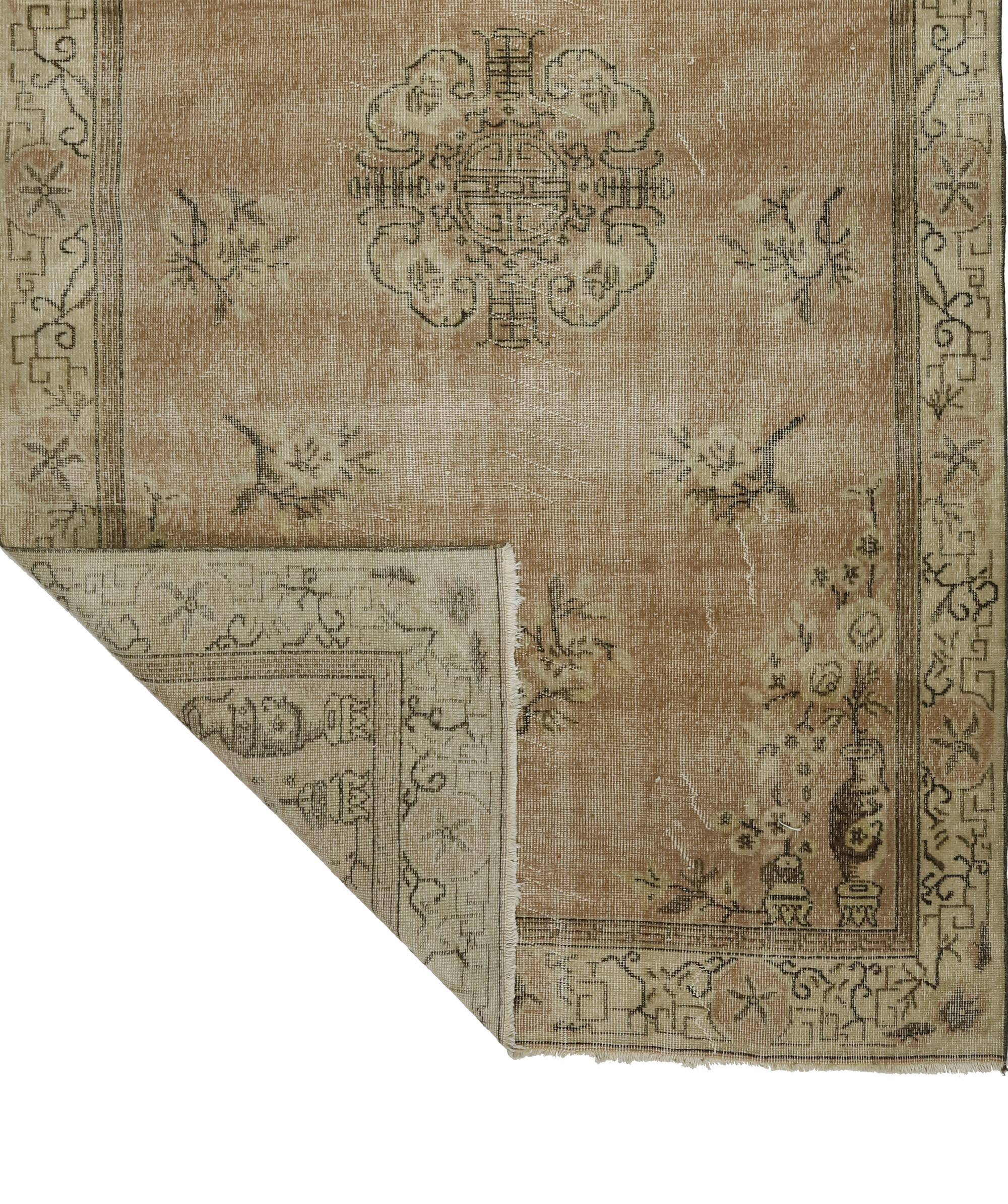 Anatolian handmade vintage rug 269 cm x 160 cm