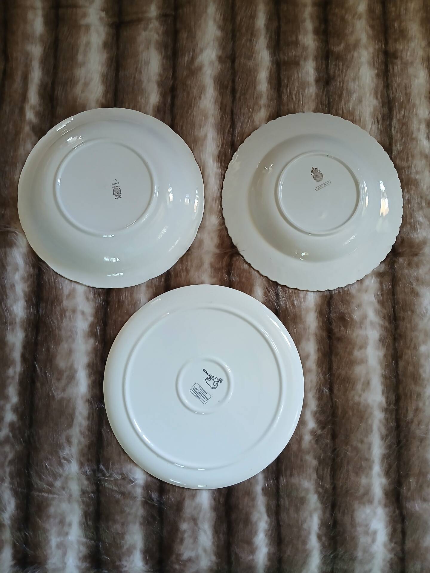 3 antique porcelain dishes