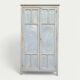 Armoire parisienne ancienne Luterma patine grise bleutée