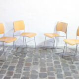 Model 40/4 stacking chairs by David Rowland for Howe, Denmark 1964