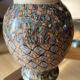 Small Vallauris vase in mosaic clay signed Gerbino