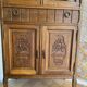 Old small glass display cabinet from the early 20th century.