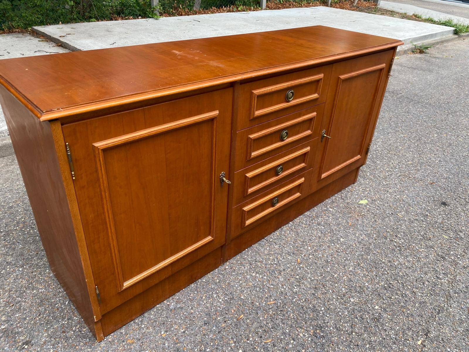 Large low storage unit / Sideboard 155 cm Ideal for 70's TV unit