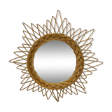Wicker sun mirror