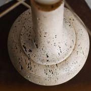 Large table lamp in travertine - Attributed to Mannelli production