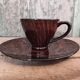 Mid Century French coffee set for 4, faïence Salins, model Bahamas