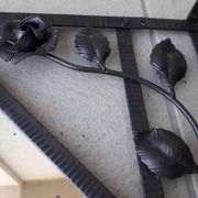 Wrought iron coat rack