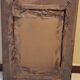 Wooden frame glass with knot and old photo