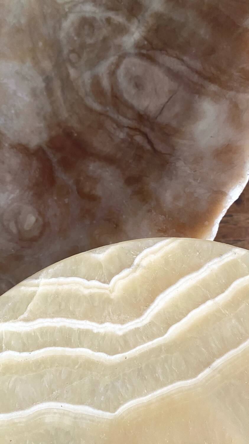 Natural onyx stone trinket tray