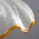 Lampe à suspension italienne du milieu du siècle en verre de Murano et laiton