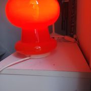 Space-age mushroom lamp opaline glass