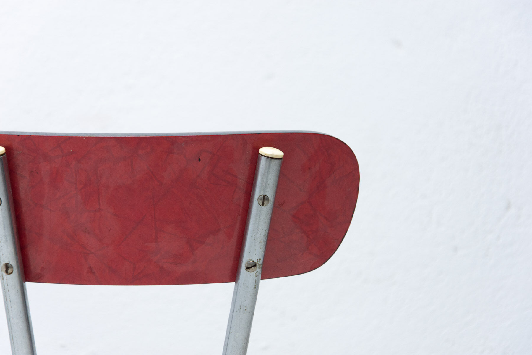 Pair of Czechoslovak colored formica cafe chairs, 1960´s