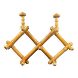 Bamboo imitation wooden coat rack and hat rack
