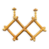 Bamboo imitation wooden coat rack and hat rack